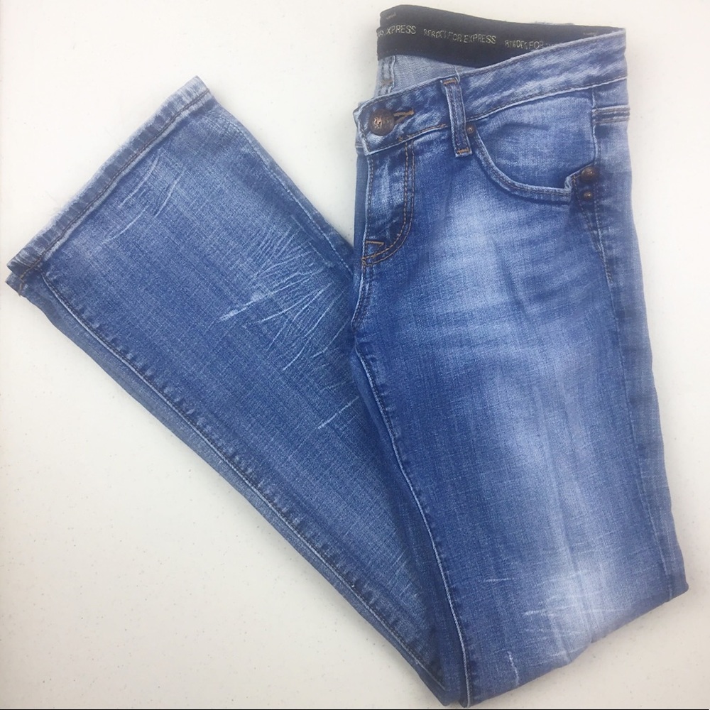 Rerock for Express Low Rise Bootcut Jeans Size 4R